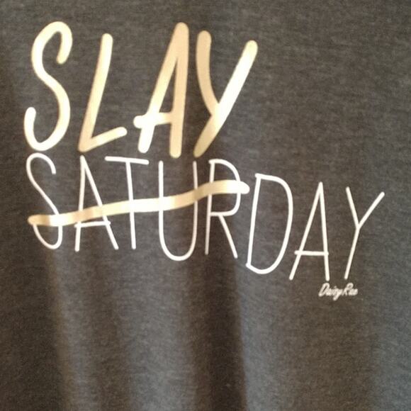 Daisy Rae "Slayday" Charcoal T-shirt size Large - Picture 1 of 5